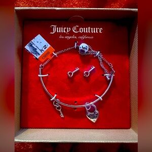 Juicy couture bracelet & earrings